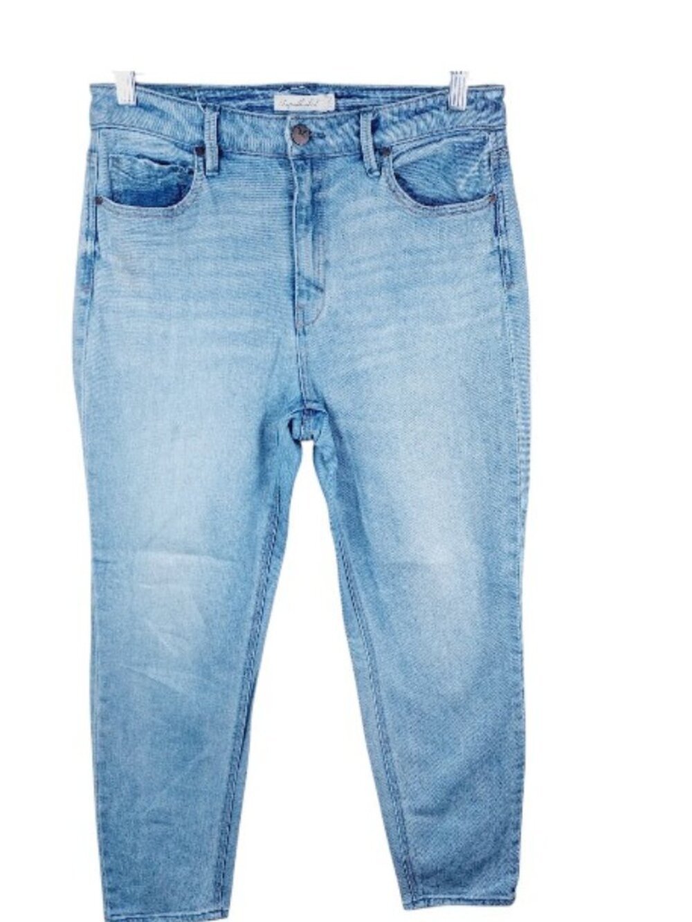 Unpublished Women's Blue Med Wash Casual Tapered Leg Boyfriend Jeans Size 31